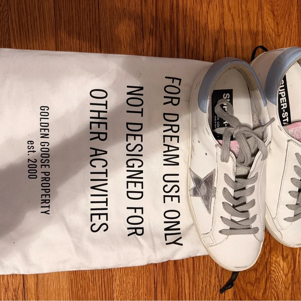 Golden Goose Superstar w/silver star - Size 39/9 - Picture 3 of 5